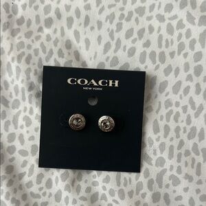 Coach Silver Stud Earrings